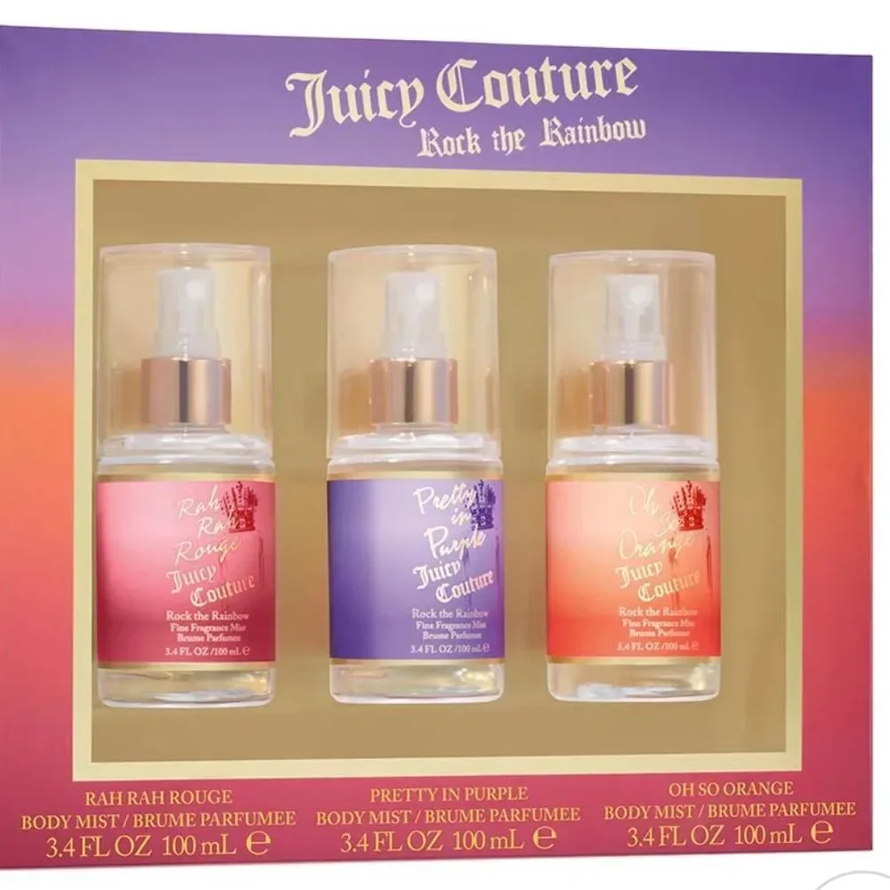 Juicy Couture Rock The Rainbow Body Mist‎ Trio